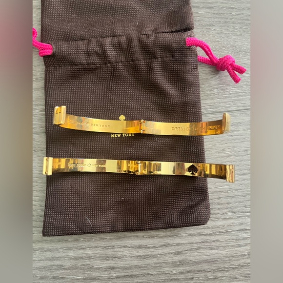 Kate Spade Kick Up Your Heels and Hole Punch Spade Bracelet Bundle lot of 2 - Picture 7 of 8